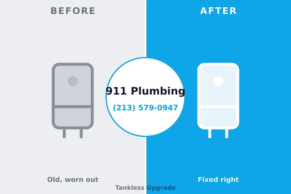 Before and after: plumbing repair Fountain Inn, SC